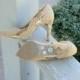 Enthralling Wedding Shoes - Rustic Wedding - Burlap Wedding - Womens Shoes - Burlap And Lace - High Heels - Ladies Shoes - Gifts For Her