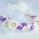 Floral crown, Bridal crown, bridal flower crown, hair wreath, lilac flower crown, purple wedding, floral boho wreath, boho head piece