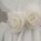 Bridal sash - Floral sash - Wedding sash - Wedding belt - Bridal belt sash - Bridal dress sash