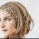 Wedding headpiece, Bridal hair vine, crystal bridal headpiece, pearl bridal hair accessory, crystal net - Ready to ship
