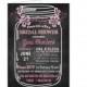 Bridal Shower Invitation Printable Chalkboard Mason Jar