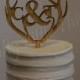 FREE SHIPPING! Antler personalized wooden monogram Rustic wedding cake topper