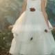 Jewel Sash Pick-up Skirt Tulle Satin Flower Girl Dress