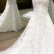 H1677 Gorgeous lace strappy backless mermaid wedding dress