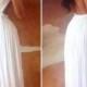 H1681 Sexy backless thin straps chiffon beach boho wedding dress