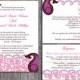 DIY Bollywood Wedding Invitation Template Set Editable Word File Download Eggplant Wedding Invitation Indian invitation Bollywood party