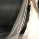 Lace wedding veil - Cathedral alencon lace bridal veil 6009