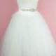 Tulle Wedding Dress - Waltz Length - Short Wedding Dress, Reception Dress, Beach Wedding, Country Wedding, Garden Wedding
