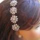 Bridal Headpiece wedding Headband Crystal hair Piece silver hair band rhinestone head band