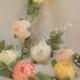 Bridal garland,wedding garland,paper flower garland,peonies paper flower ,party garland, paper flower,ivory peonies,paper flower decor