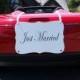 LARGE "Just Married" Car Sign