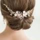 Wedding Hair Vine Set with Earrings , Bridal Headpiece Set, Bridal Pearl Hair Swag Set