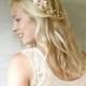 Mini Bridal Floral Hair Vine. Ivory and Blush Bridal Hair Accessory. Boho Hair Piece. Mini Hair Wreath.
