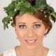 Leaf Crown, Bohemian Headpiece, Medieval Headdress, Ivy Crown, Woodland Wedding Headband, Green Twig Crown, Rustic Hair Piece, Handfasting