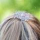 Art Deco Hair Comb, Rhinestone Crystal Wedding Hair Comb, Silver Wedding hair Accessory, Vintage Style Wedding Bridal Hair comb,1920 S Hair