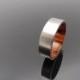Titanium and wood ring,   Cocobolo waterproof wood ring