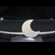Crescent Moon Wedding Circlet,  Moon Headpiece, Handmade, Sterling Silver, Unisex Circlet, Handfasting Circlet