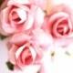 Blushing Pink Roses, Bridal Hair Accessories, Bohemian Wedding Hair Accessories, Light Pink Hair Flower Bobby Pins, Set of 3