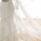 IS042 Beautiful lace mermaid wedding dresses with detachable watteau train