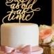 Wedding Cake Topper - Tale As Old As Time Wedding Cake Topper - Gold Wedding Cake Topper