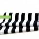 Black and White Striped Table Runner 12" x 96"
