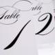 Table Numbers - Any Color, 5x7" - For your Wedding or Party
