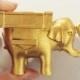 Bridal Shower Favors Golden Elephant tealight Holders SZ054