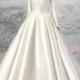 Vintage Lace A Line Wedding Dresses 2016 Winter Fall Noble Long Sleeves White Appliques Satin Bridal Ball Gowns Chapel Train Retro Online with $128.82/Piece on Hjklp88's Store 