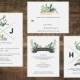 Succulent Wedding Invitation Suite (Set of 25) 