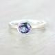 Mystic Topaz Ring Sterling Silver Topaz Unique Engagement Ring Alternative Diamond Ring Size 6,5 Promise Ring