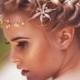 Bridal Headpiece, Halo,Wedding Hair accessory, Bridal Adornment, Beaded headpiece, HAIR VINE, gold head piece, Wreath,Rhinestone Style 531