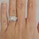 Engagement ring, art deco engagement ring, antique engagement ring, antique diamond ring,antique platinum ring