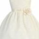 Gorgeous Lace Flower Girl Dress With Silk Flower Pin