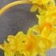 Yellow Daffodil Flower Crown, Daffodil Headband, Spring Flower Crown, Spring Wedding Headpiece, Spring Fairy Headband, Yellow Flowergirl D19