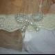 Wedding Toss Garter - Bow Tie Crystal Rhinestone  - Style TG137