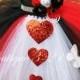Queen of Hearts tutu dress / Valentines Day tutu dress / Red tutu dress / White tutu dress / Black tutu dress