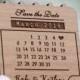 50+ Calendar Save the Date Magnets - Laser cut and Etched on Wood