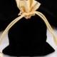 10 Black Velvet Drawstring Jewelry Gift Pouches Bags MH65