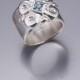 Silver Statement Ring -  engagement ring , silver ring , silver engagement ring , gemstone ring , wedding jewelry , jerusalem , holy land