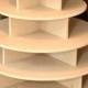 Cupcake Stand 5 Tier Round 180 Cupcakes Threaded Rod and Freestanding Style  MDF Wood Cupcake Tower  Wedding Stand DIY Project