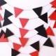 Wedding Garland, Red & Black Pennant Garland, Poker Party Decor, Pirate Party, Photo Prop, Pennant Banner, Graduation Party Decorations
