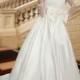 New Designer Wedding Dresses With 3/4 Long Sleeve Bow Illusion Satin Scoop Neckline Chapel Train White Spring Bridal Ball Gowns Dress Online with $105.93/Piece on Hjklp88's Store 