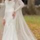 Backless 2016 Mermaid Wedding Dresses Trumpet V Neck Lace Sheer Long Sleeves Sweep Train Open Back Sexy Bridal Dresses Wedding Gowns Online with $106.71/Piece on Hjklp88's Store 