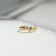 14k or 18k Round Engagement Ring - 0.5ct Rose Gold Engagement Ring - 18k Promise Ring - 14k Gold Ring - 18k White Gold Ring
