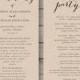 Wedding Program Template - Printable Wedding Program - DIY Editable Order of Service - EDITABLE by YOU in Word - print on Kraft
