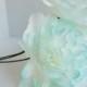 Individual Teal & Ivory Ombre Peonies- Paper Flowers-Wedding Paper Flower Bouquet,Bridesmaid Bouquet,Bridal Shower,Centerpiece