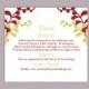 DIY Wedding Details Card Template Editable Text Word File Download Printable Details Card Red Green Details Card Enclosure Cards
