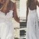 Sexy Straps Short Chiffon Wedding Dress Bridal Gown Custom Size6 8 10 12 14