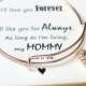 Personalized Bridesmaids Gift,Mother of the Groom Gifts,Bridal Party Gift,Bridal Party Jewelry,Wedding bracelet,Mom,Mother of the Bride Gift