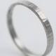 Recycled Hand Forged Palladium Ring 2mm Band Hammered Eco Friendly Metal